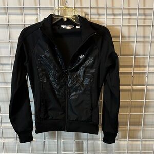 Adidas Black Graphic Track Jacket